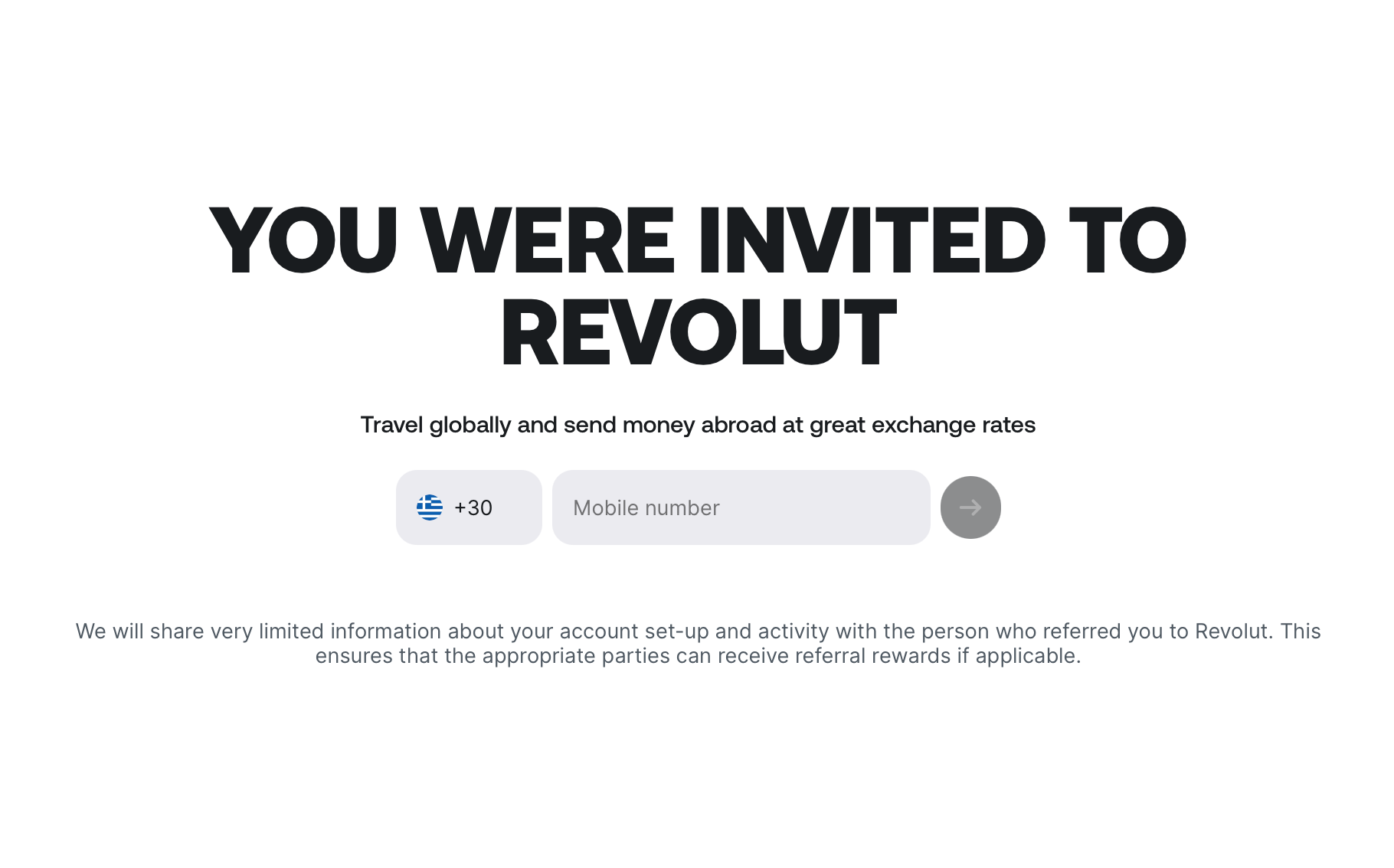 Redirecting to Revolute After Clicking on Affiliate Link